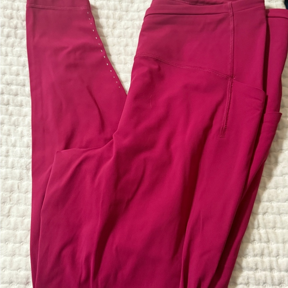 Lululemon Athletica Pink Leggings swift speed 14 GUC
